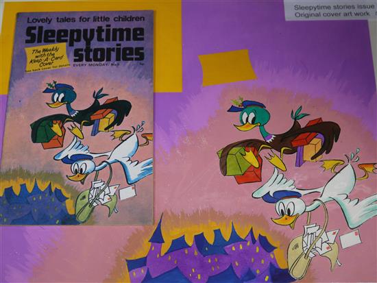 Original Artwork for childrens magazine and four cover Artworks